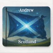Scottish flag Mousepad Muismat (Voorkant)