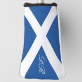 Scottish flag of Scotland custom monogram Golfheadcover (Draai 90)