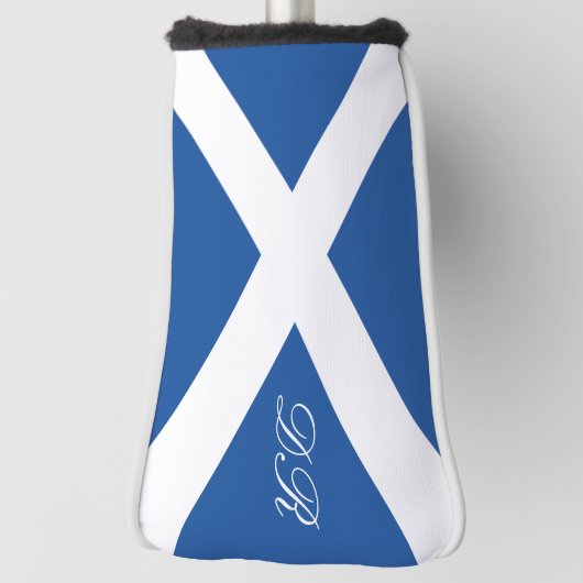 Scottish flag of Scotland custom monogram Golfheadcover (Draai 90)