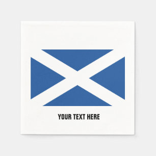 Scottish flag of Scotland custom party napkins Servet