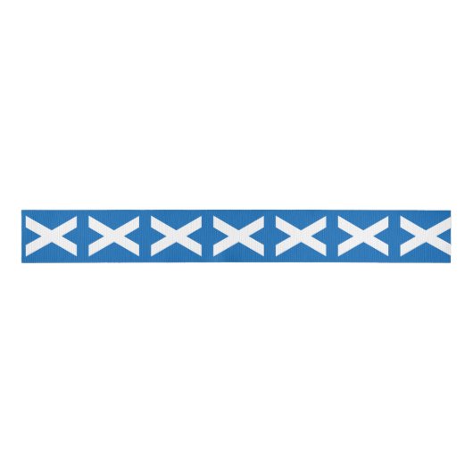 Scottish Flag Patriotic Ribbon, Schotland Grosgrain Lint (Voorkant)