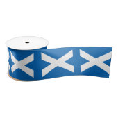 Scottish Flag Patriotic Ribbon, Schotland Satijnen Lint (Spoel)