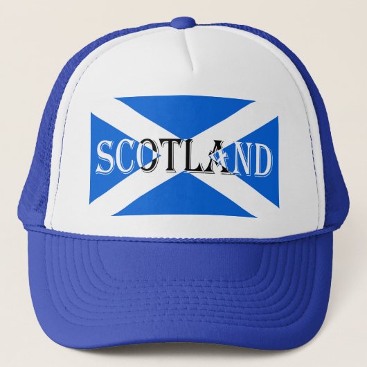 Scottish Flag Scotland Inverted thcn Trucker Pet (Voorkant)
