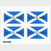 Scottish Flag Scotland stkt Rechthoekige Sticker (Vel)