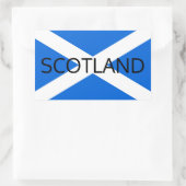 Scottish Flag Scotland stkt Rechthoekige Sticker (Tas)