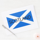 Scottish Flag Scotland stkt Rechthoekige Sticker (Envelop)