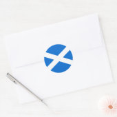 Scottish Flag T-shirts en Gifts Ronde Sticker (Envelop)