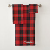 Scottish Flair Clan Cunningham Tartan Pset Bad Handdoek (Insitu)