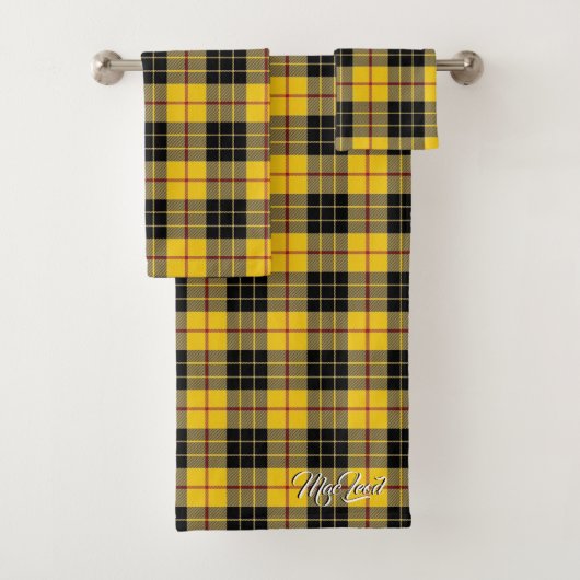 Scottish Flair Clan MacLeod of Lewis Tartan Pset Bad Handdoek (Insitu)