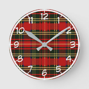 Scottish Flannel Ronde Klok