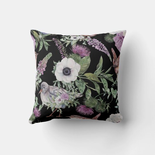 Scottish Floral & Bird Kussen (Achterkant)