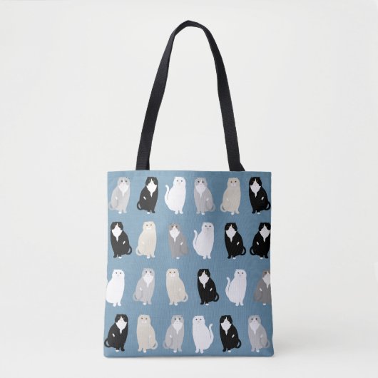 Scottish Fold Allover-Tas Tote Bag (Voorkant)