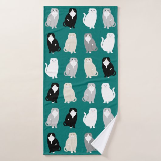 Scottish Fold Bath Towel Badhanddoek (Badhanddoek)