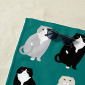 Scottish Fold Beach Towel Strandlaken (In situ)