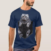 Scottish Fold Cat in Pocket  Cats   Gifts T-shirt (Voorkant)