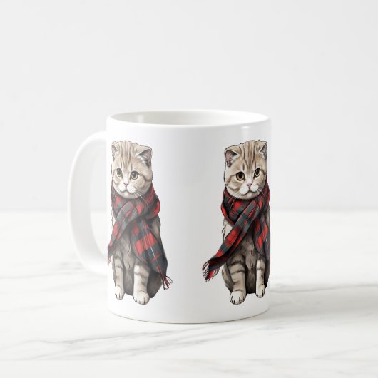 Scottish Fold Cat Koffiemok (Voorkant links)