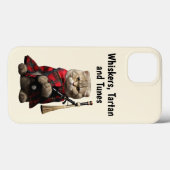 Scottish Fold Cat met doedelzak Telefoon Case (Achterkant (horizontaal))