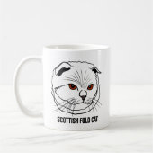 Scottish Fold Cat Mug Koffiemok (Links)