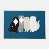Scottish Fold Cats Doormat Deurmat (Voorkant)