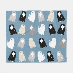 Scottish Fold Cats Fleece Blanket Deken