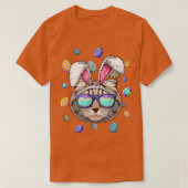 Scottish Fold Easter Bunny Ears Funny Paaseieren T-shirt (Design voorkant)