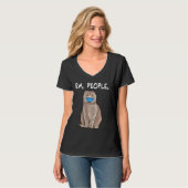 Scottish Fold Ew People Cat Wearing Face Mask T-shirt (Voorkant volledig)
