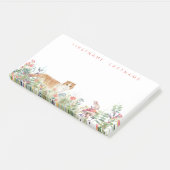 Scottish Fold Flower Garden | Gepersonaliseerd Post-it® Notes (Schuin)