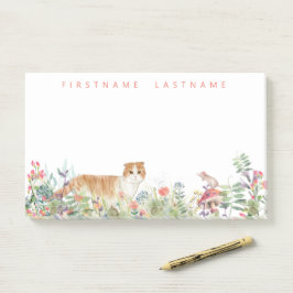 Scottish Fold Flower Garden | Gepersonaliseerd Post-it® Notes