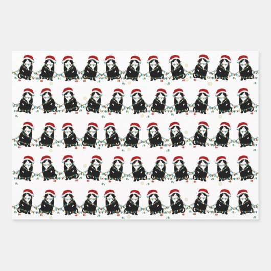 Scottish Fold Kerstproblemen Inpakpapier Vel (Voorkant 2)