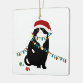 Scottish Fold kerstversiering Keramisch Ornament (Links)