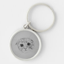 Scottish Fold Kitten Sleutelhanger