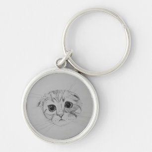Scottish Fold Kitten Sleutelhanger
