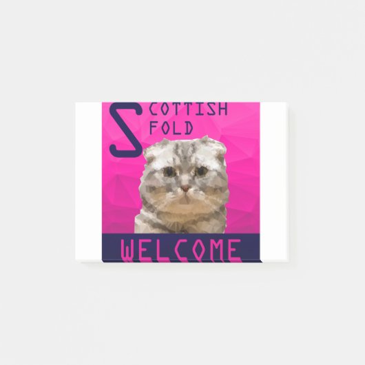 Scottish Fold Post-it® Notes (Voorkant)