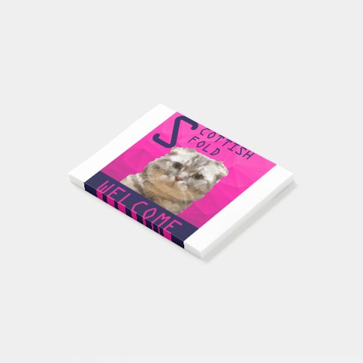 Scottish Fold Post-it® Notes (Schuin)