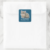 Scottish Fold Vierkante Sticker (Tas)