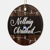 Scottish Gaelic Merry Kerstmis, Nollaig Chridheil Keramisch Ornament (Links)