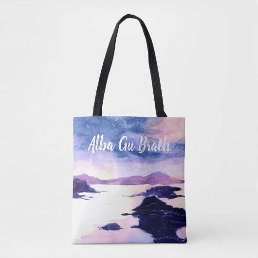 Scottish Gaelic  Waterverf Canvas tas (Voorkant)