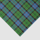Scottish Gifts Clan Forsyth Blue en Green Tartan Tissuepapier (Detail)