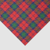 Scottish Gifts Clan Lindsay Red Green Tartan Tissuepapier (Detail)
