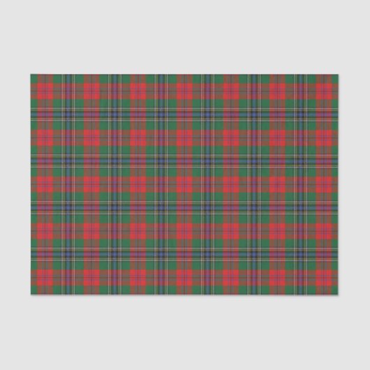 Scottish Gifts Clan MacLean Red Tartan Tissuepapier (Voorkant)