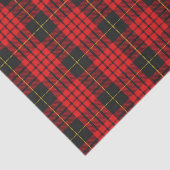 Scottish Gifts Clan MacQueen Red en Black Tartan Tissuepapier (Detail)
