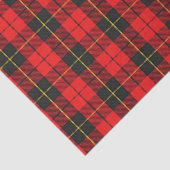 Scottish Gifts Clan Wallace Red en Black Tartan Tissuepapier (Detail)