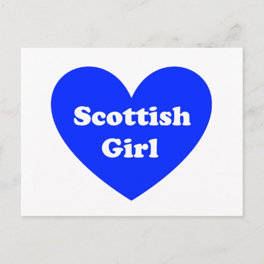Scottish Girl Briefkaart (Voorkant)