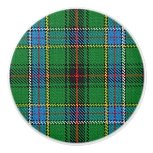 Scottish Grandeur Clan Duncan Tartan Pset Keramische Knop (Voorkant)