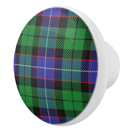 Scottish Grandeur Clan Galbraith Tartan Pset Keramische Knop (Rechts)