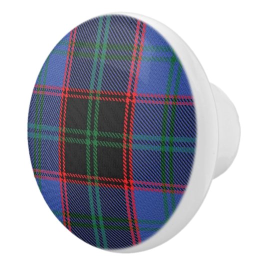 Scottish Grandeur Clan Home Hume Tartan Pset Keramische Knop (Rechts)