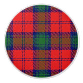 Scottish Grandeur Clan Lindsay Tartan Plaid Keramische Knop (Voorkant)