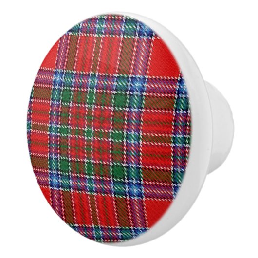 Scottish Grandeur Clan MacBean Tartan Pset Keramische Knop (Rechts)