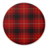 Scottish Grandeur Clan MacIver Tartan Pset Keramische Knop (Voorkant)