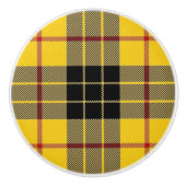 Scottish Grandeur Clan MacLeod Tartan Pset Keramische Knop (Voorkant)
